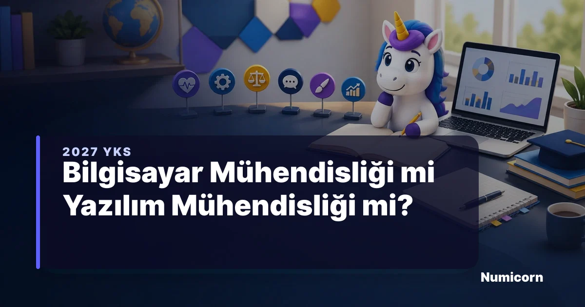 Bilgisayar mühendisliği mi yazılım mühendisliği mi başlıklı 2027 YKS tercih rehberi kapak görseli