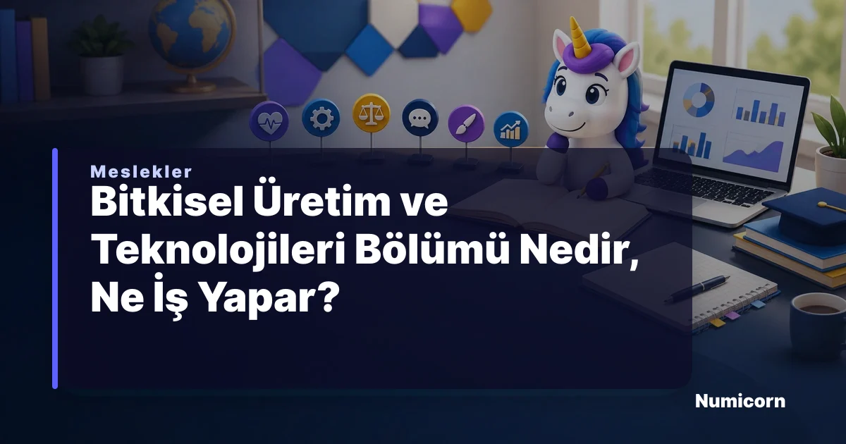 Bitkisel Üretim ve Teknolojileri bölümü ve meslek rehberi