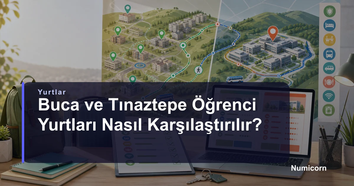 Buca ve Tınaztepe öğrenci yurtları karşılaştırma rehberi kapak görseli
