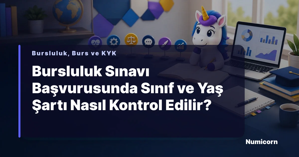 Bursluluk sınavı sınıf ve yaş şartı kontrol rehberi görseli