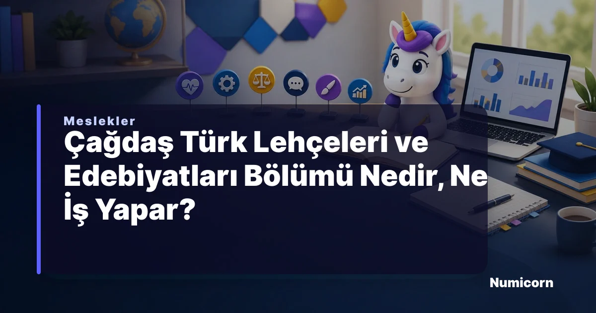 Çağdaş Türk Lehçeleri ve Edebiyatları bölümü ve meslek rehberi
