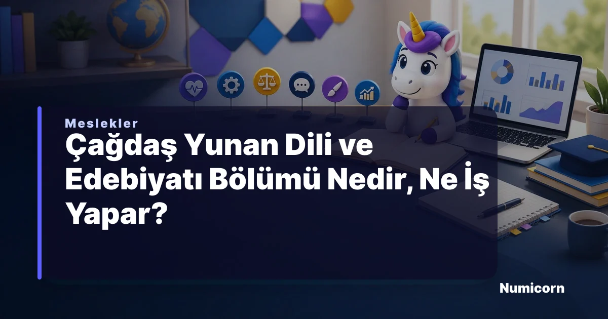 Çağdaş Yunan Dili ve Edebiyatı bölümü ve meslek rehberi