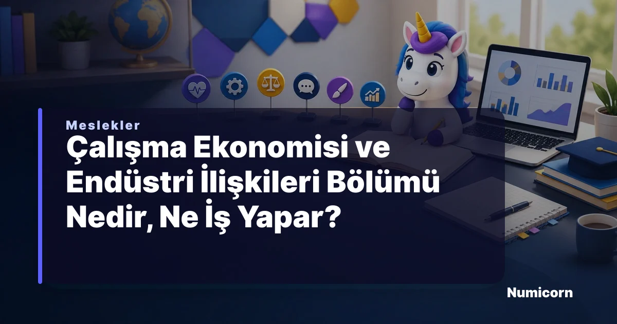 Çalışma Ekonomisi ve Endüstri İlişkileri bölümü ve meslek rehberi