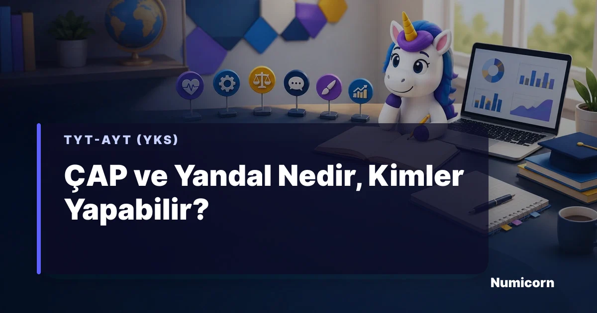 ÇAP ve yandal başvuru koşulları rehberi ve karşılaştırma tabloları