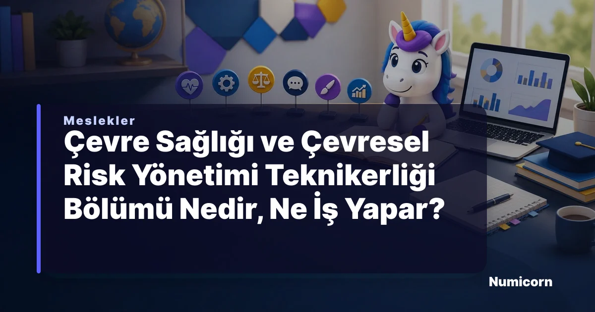 Çevre Sağlığı ve Çevresel Risk Yönetimi Teknikerliği bölümü ve meslek rehberi