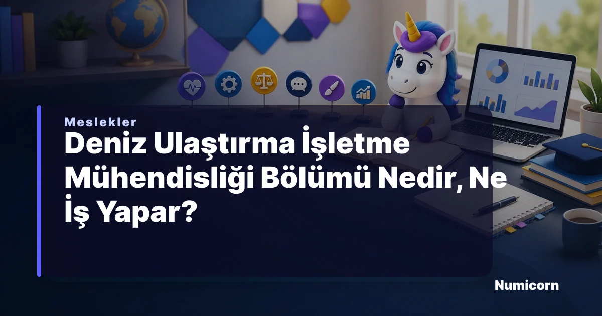 Deniz Ulaştırma İşletme Mühendisliği bölümü ve meslek rehberi