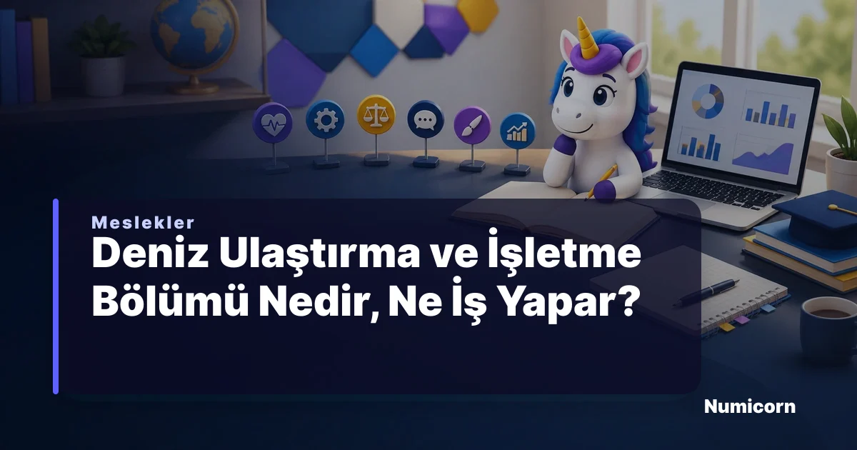 Deniz Ulaştırma ve İşletme bölümü ve meslek rehberi