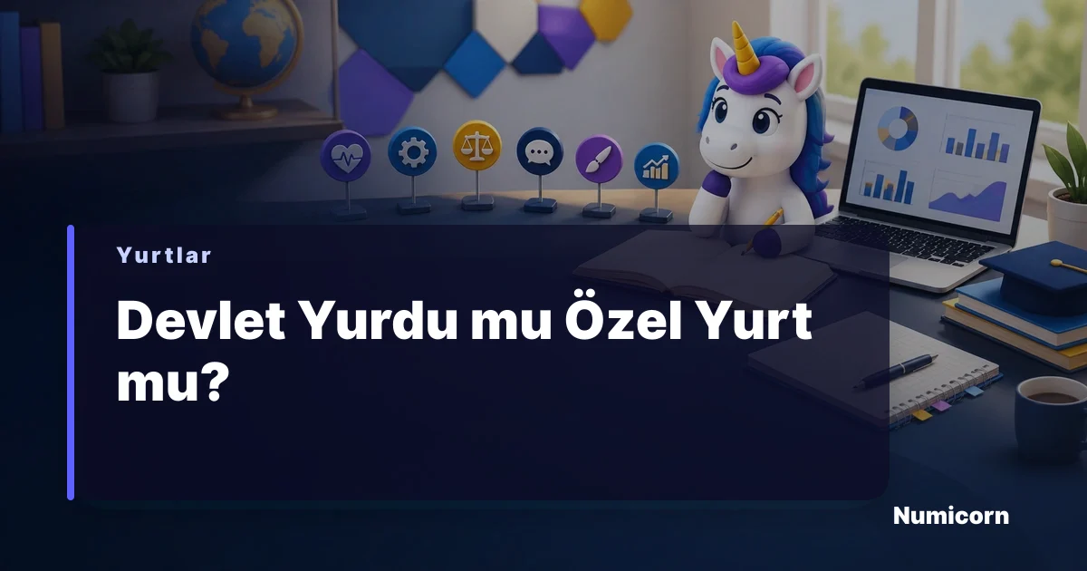 Devlet yurdu ve özel yurt karşılaştırma rehberi tabloları