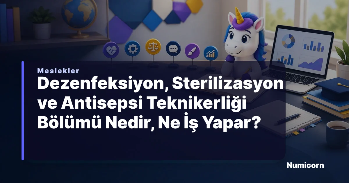 Dezenfeksiyon, Sterilizasyon ve Antisepsi Teknikerliği bölümü ve meslek rehberi