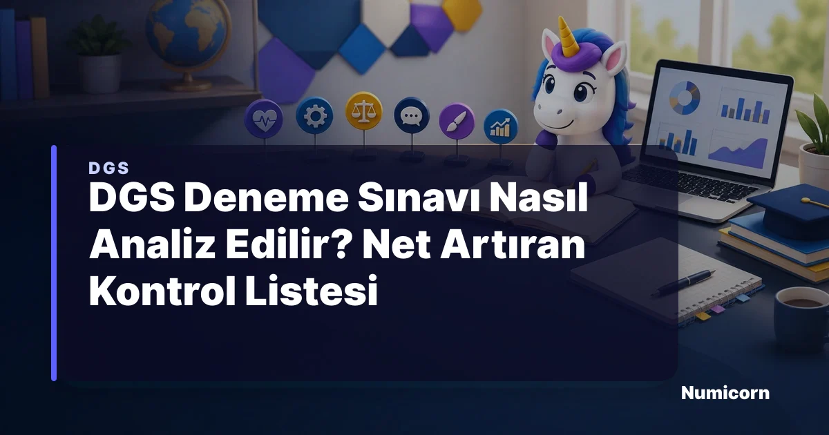 DGS Deneme Sınavı Nasıl Analiz Edilir? Net Artıran Kontrol Listesi