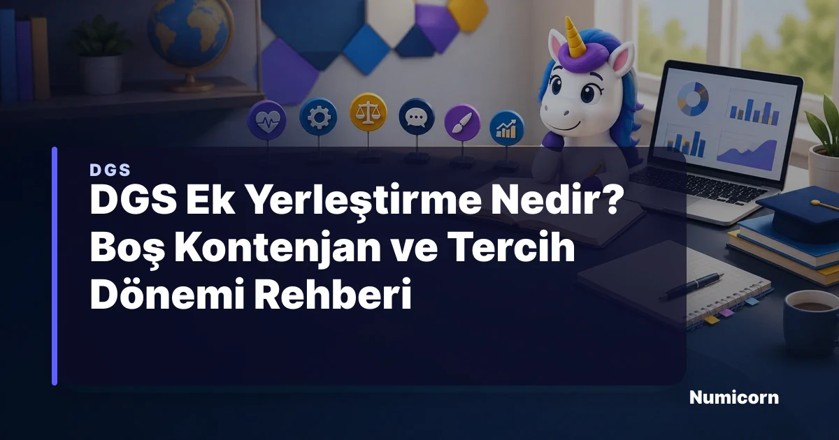 DGS Ek Yerleştirme Nedir? Boş Kontenjan ve Tercih Dönemi Rehberi