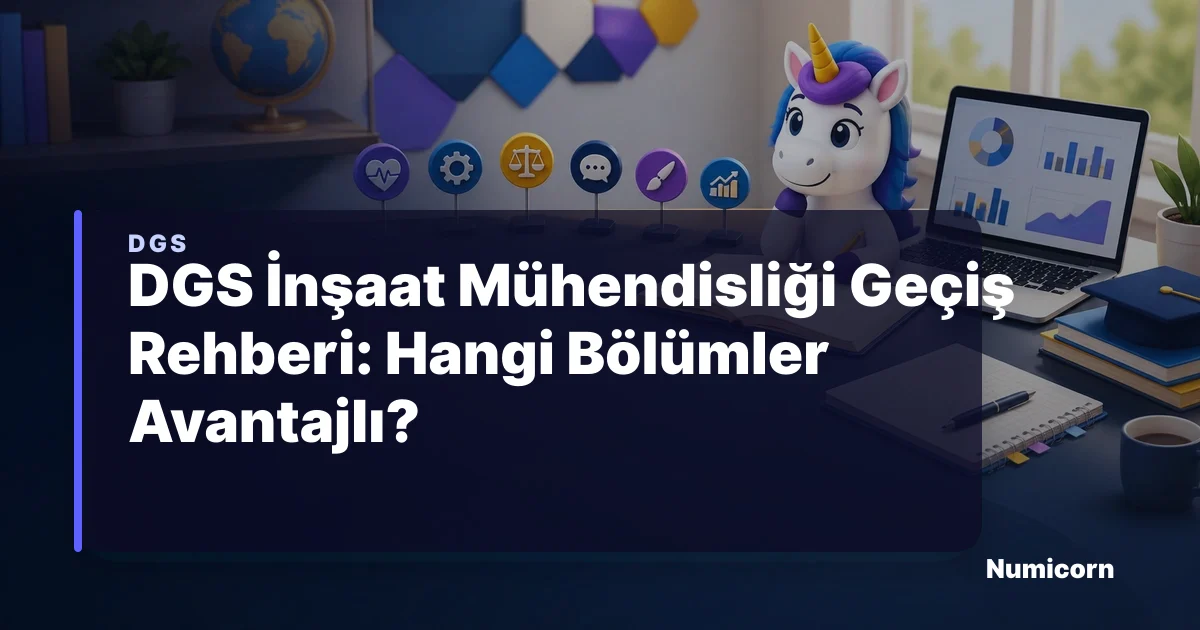 DGS İnşaat Mühendisliği Geçiş Rehberi: Hangi Bölümler Avantajlı?