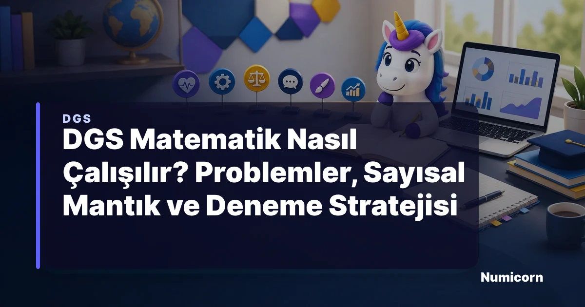 DGS Matematik Nasıl Çalışılır? Problemler, Sayısal Mantık ve Deneme Stratejisi