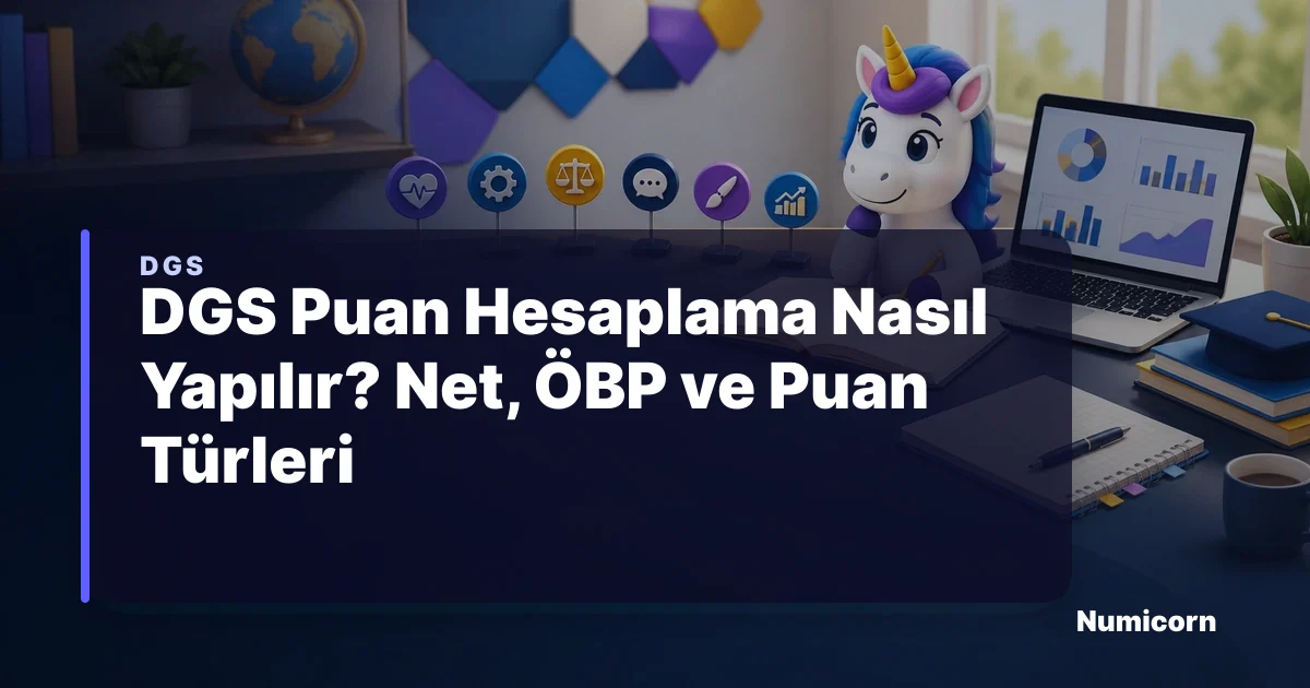 DGS Puan Hesaplama Nasıl Yapılır? Net, ÖBP ve Puan Türleri
