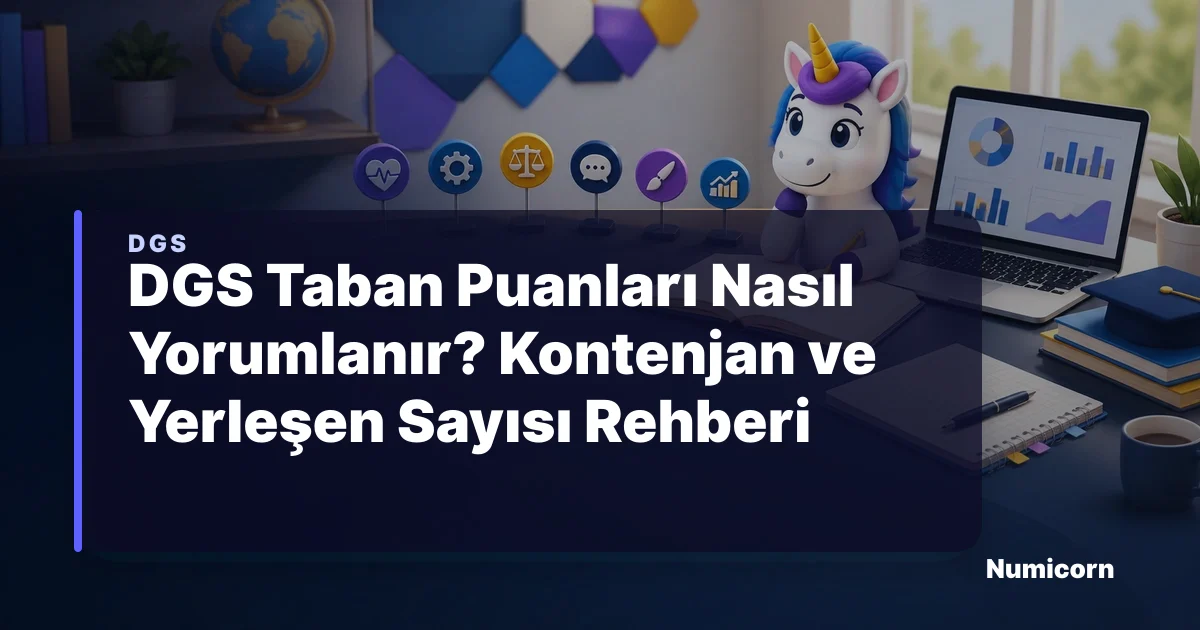 DGS Taban Puanları Nasıl Yorumlanır? Kontenjan ve Yerleşen Sayısı Rehberi