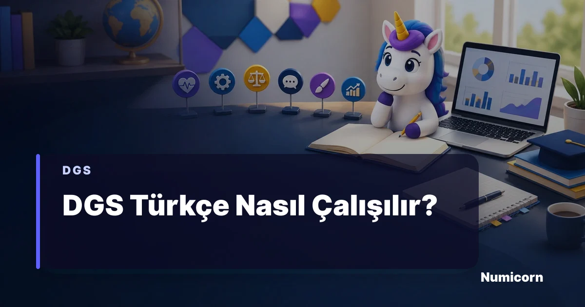DGS Türkçe çalışma planı ve sözel net artırma rehberi