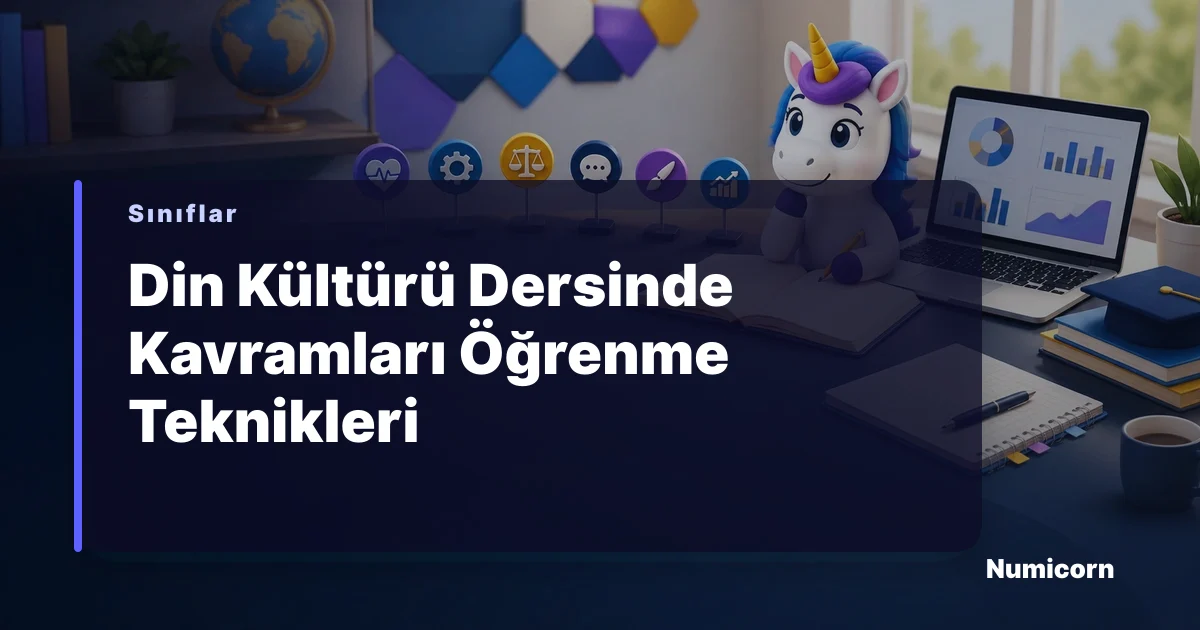 Öğrencinin Din Kültürü dersinde kavramları öğrenirken kullandığı çalışma materyalleri