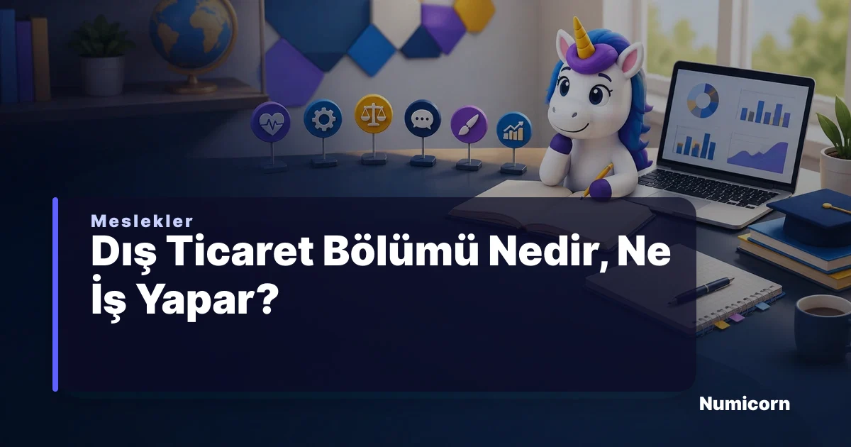 Dış Ticaret bölümü ve meslek rehberi