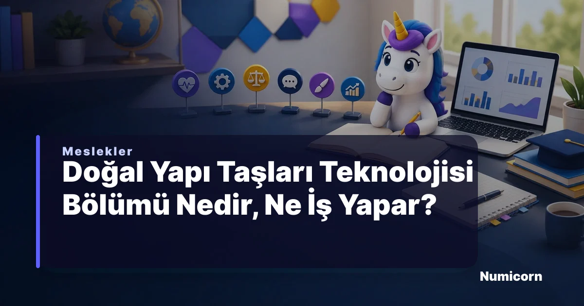 Doğal Yapı Taşları Teknolojisi bölümü ve meslek rehberi