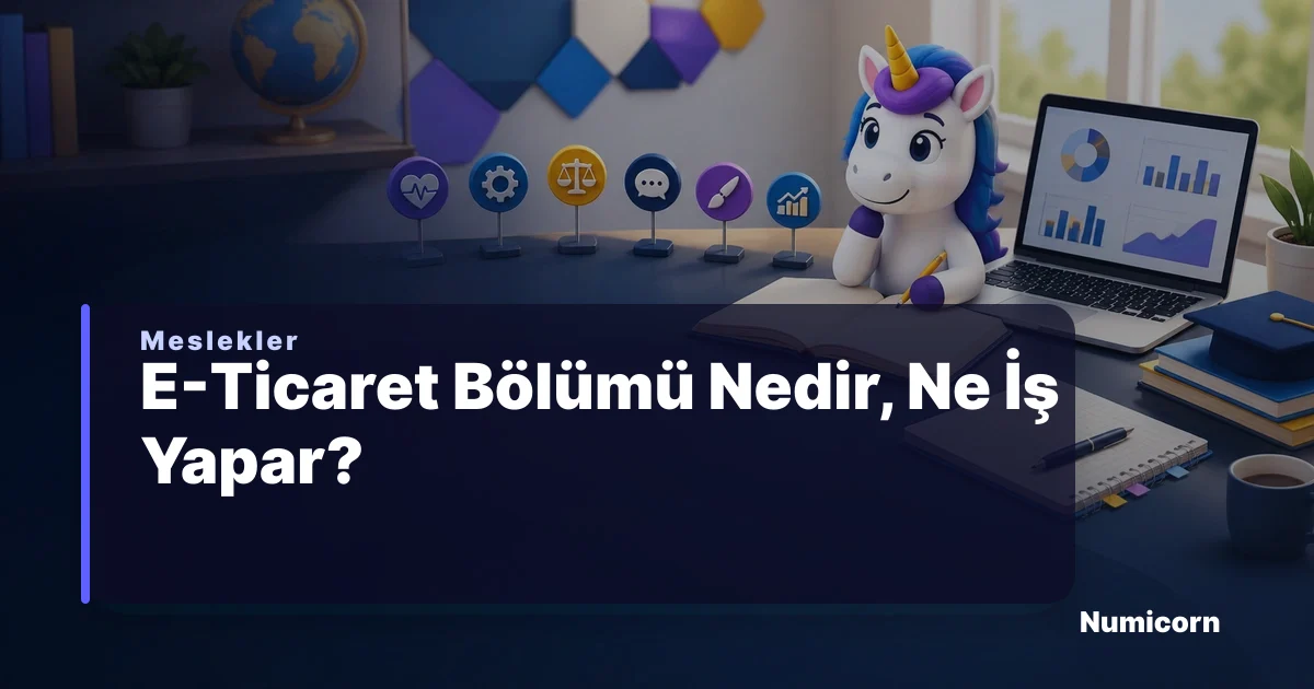 E-Ticaret bölümü ve meslek rehberi