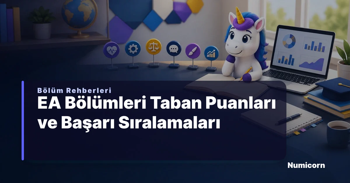 EA bölümleri taban puanları ve tercih rehberi