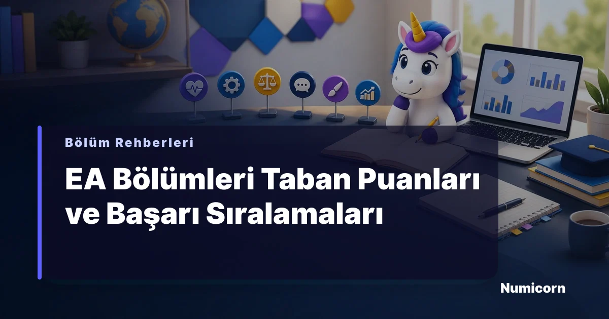 EA bölümleri taban puanları ve tercih rehberi