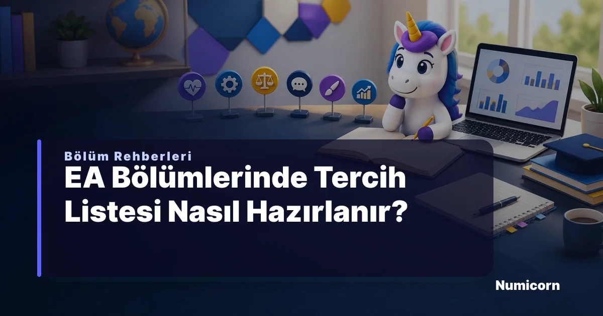 EA bölümlerinde tercih listesi hazırlama rehberi
