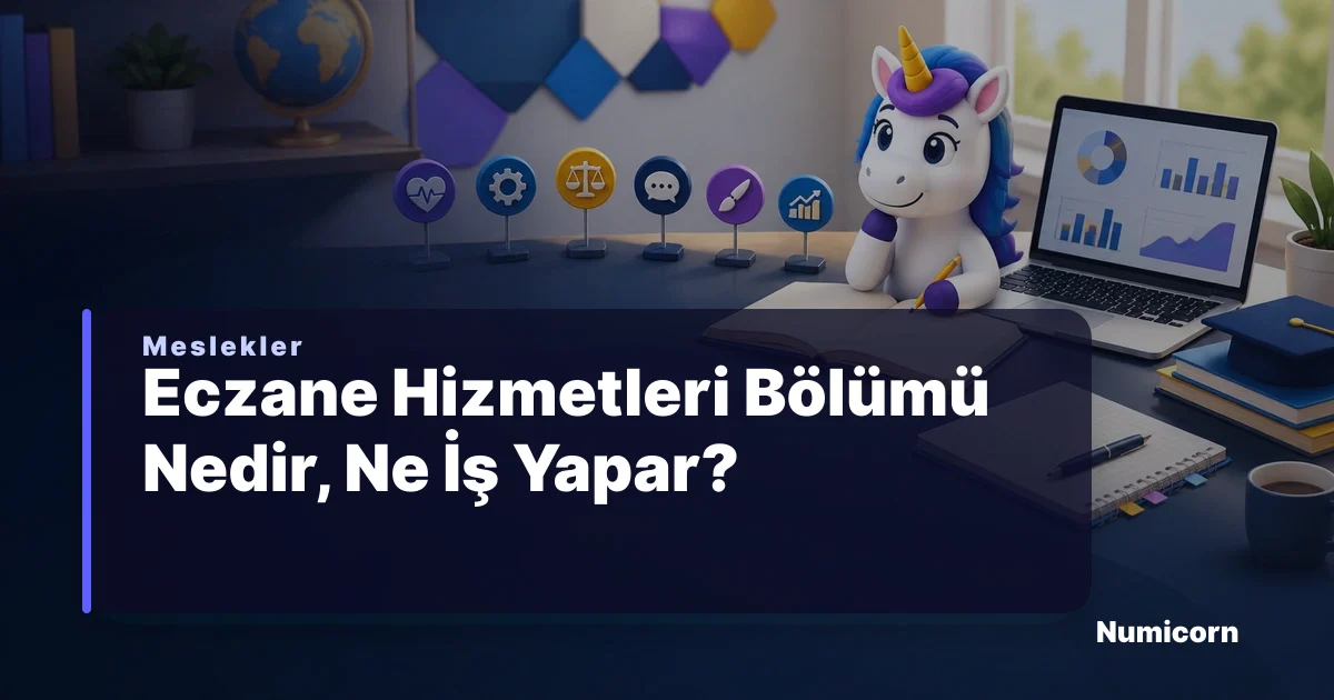 Eczane Hizmetleri bölümü ve meslek rehberi