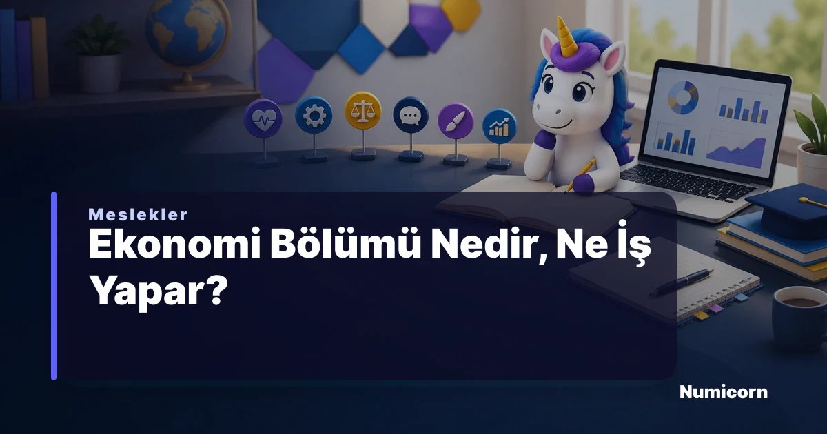 Ekonomi bölümü ve meslek rehberi