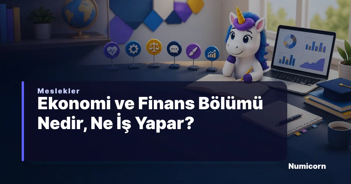 Ekonomi ve Finans bölümü ve meslek rehberi