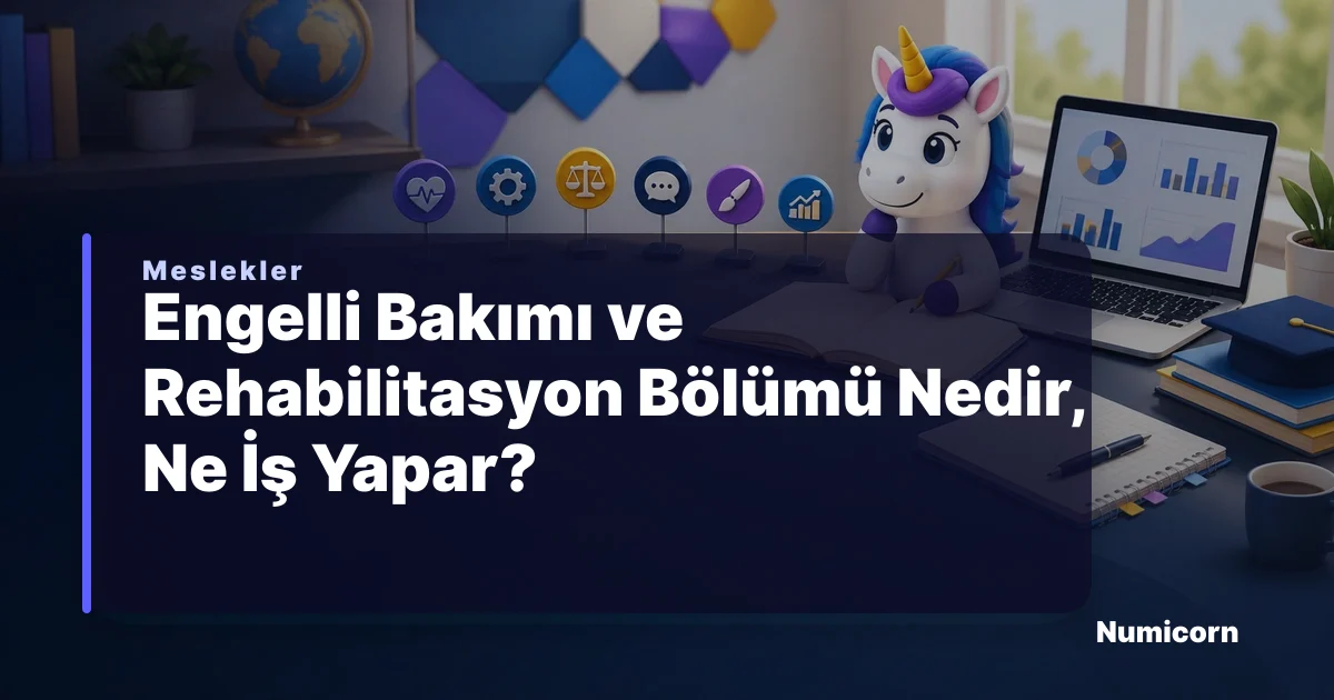 Engelli Bakımı ve Rehabilitasyon bölümü ve meslek rehberi