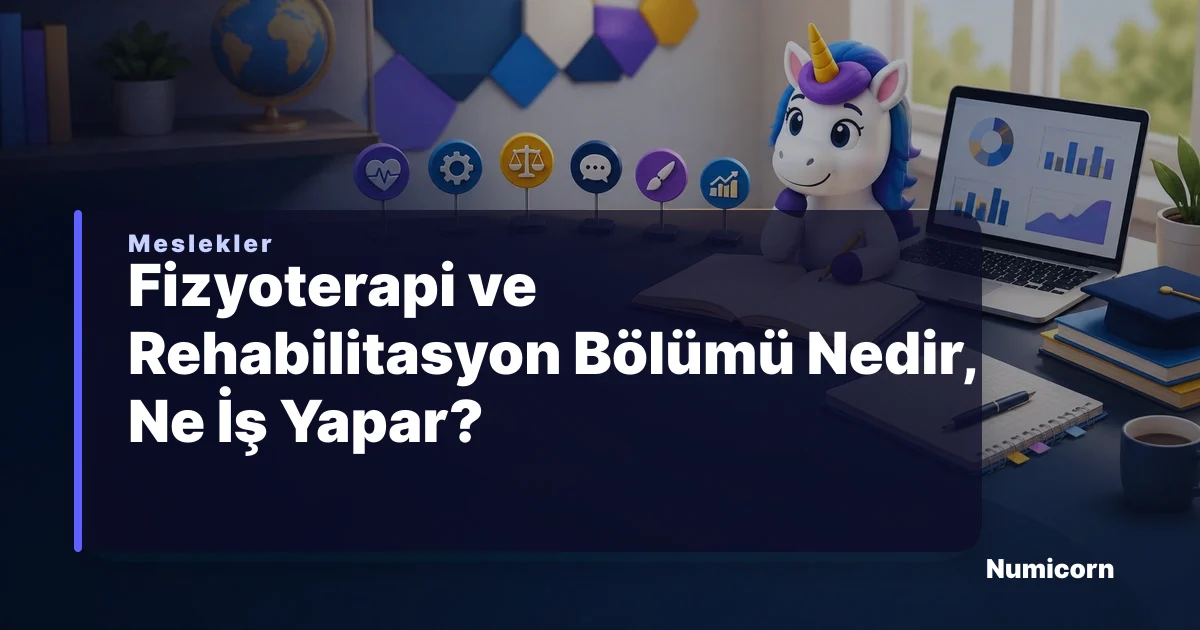 Fizyoterapi ve Rehabilitasyon bölümü ve meslek rehberi