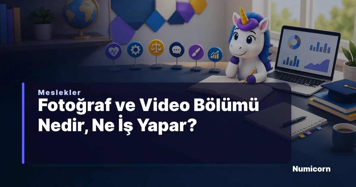 Fotoğraf ve Video bölümü ve meslek rehberi