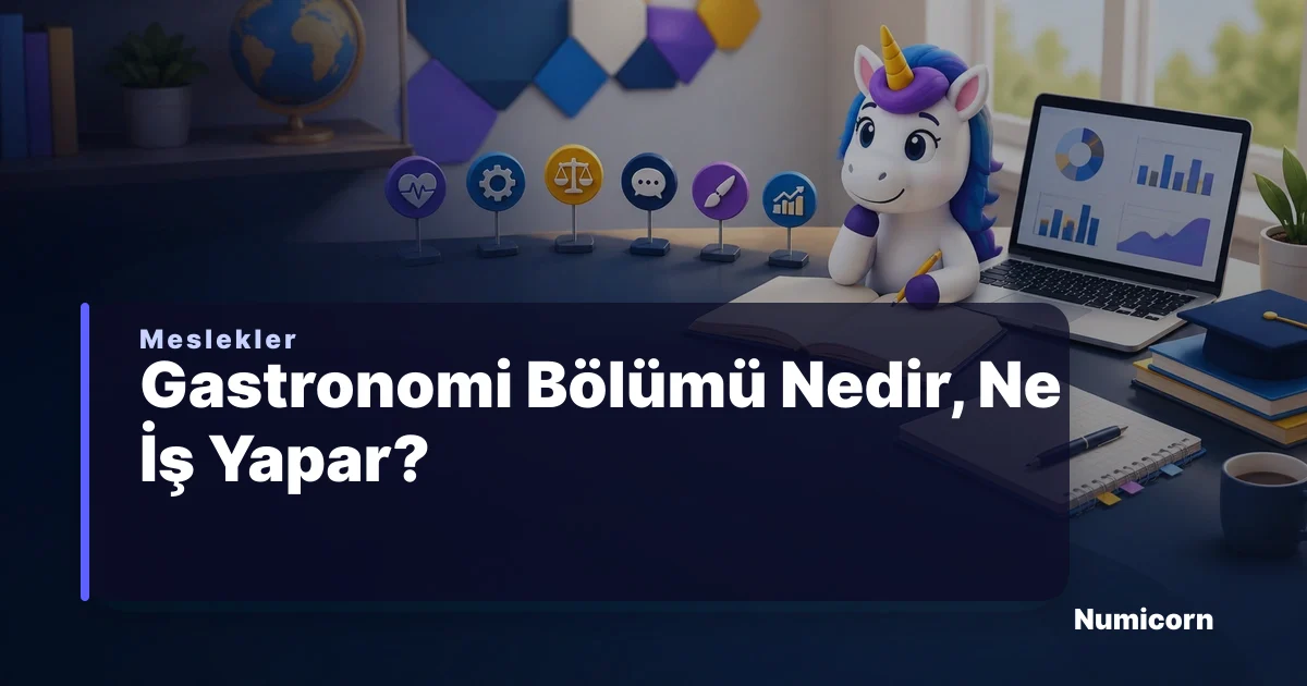 Gastronomi bölümü ve meslek rehberi