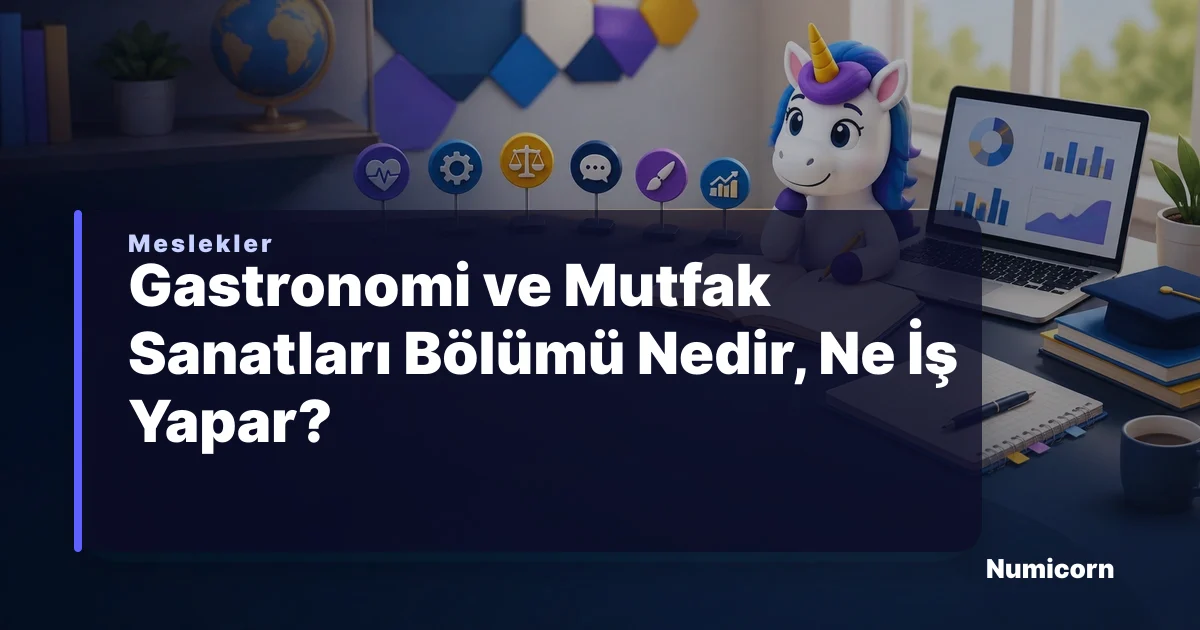 Gastronomi ve Mutfak Sanatları bölümü ve meslek rehberi