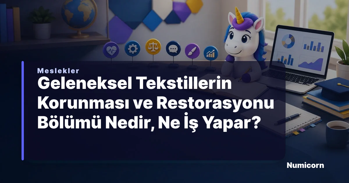 Geleneksel Tekstillerin Korunması ve Restorasyonu bölümü ve meslek rehberi
