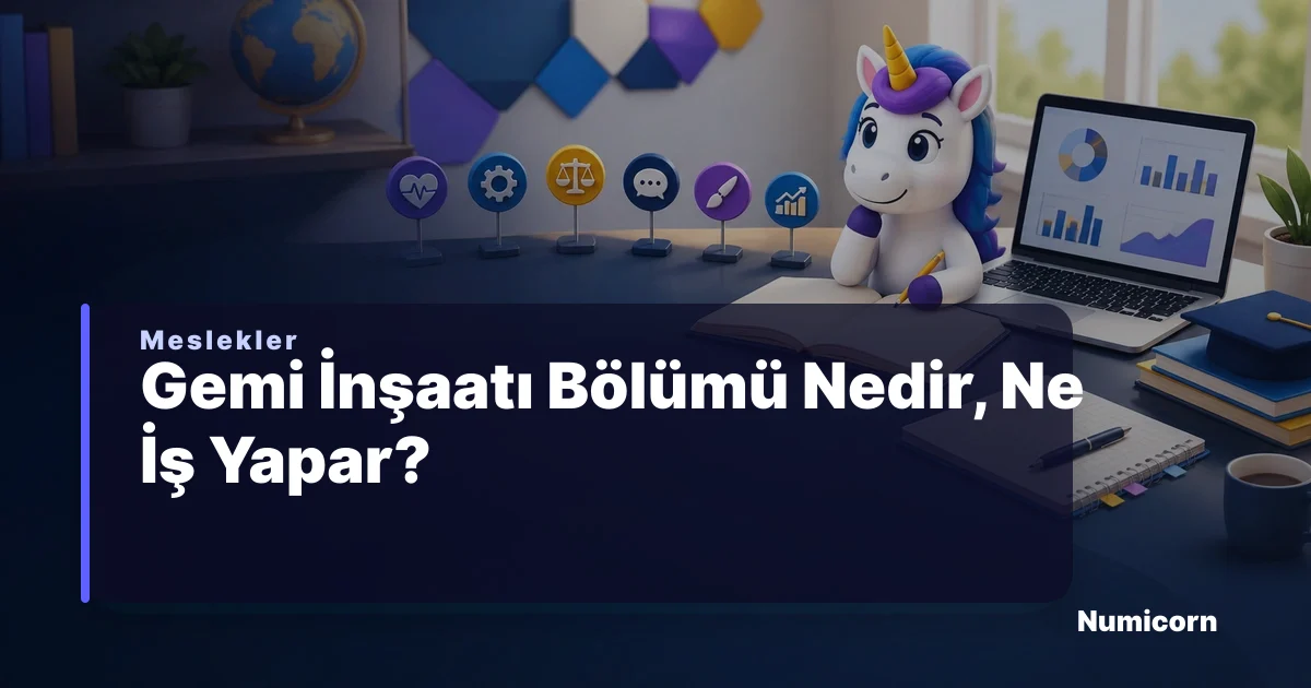 Gemi İnşaatı bölümü ve meslek rehberi