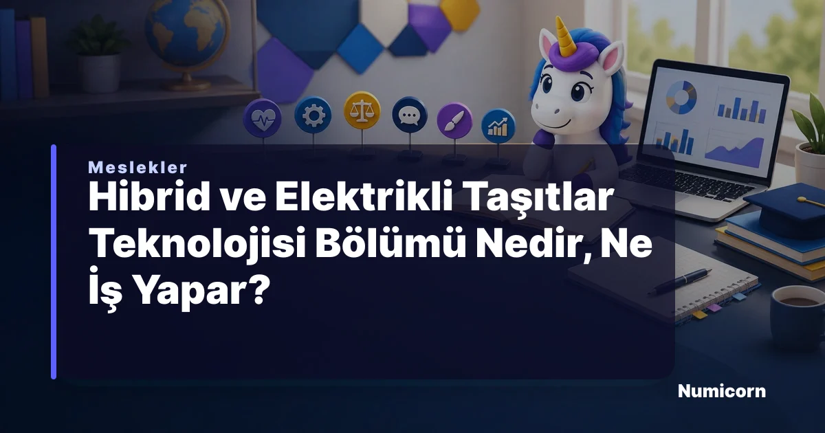Hibrid ve Elektrikli Taşıtlar Teknolojisi bölümü ve meslek rehberi
