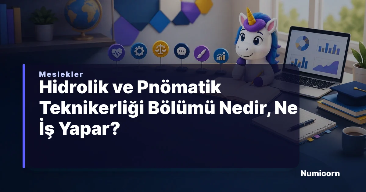 Hidrolik ve Pnömatik Teknikerliği bölümü ve meslek rehberi