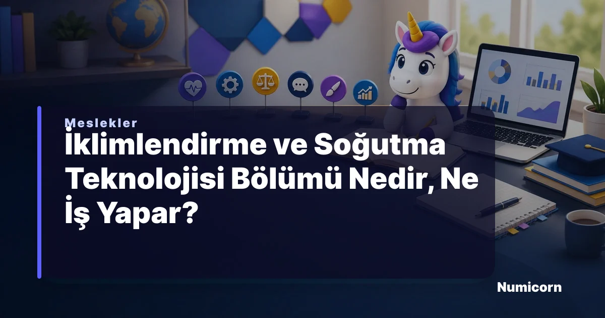 İklimlendirme ve Soğutma Teknolojisi bölümü ve meslek rehberi