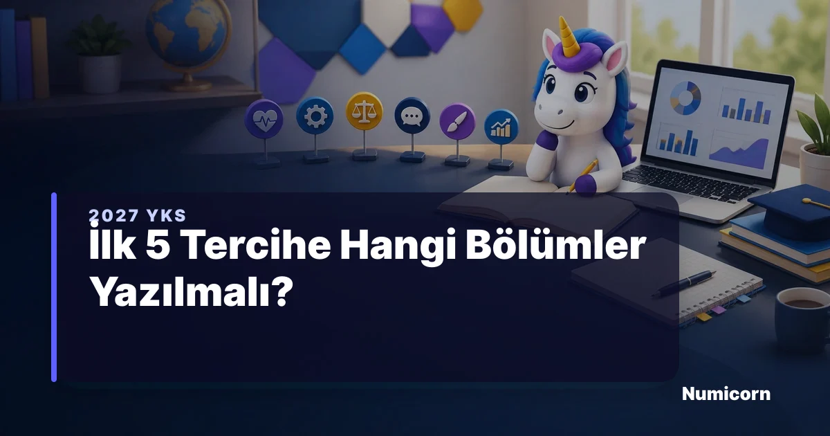 İlk 5 tercihe hangi bölümler yazılmalı YKS tercih rehberi kapak görseli