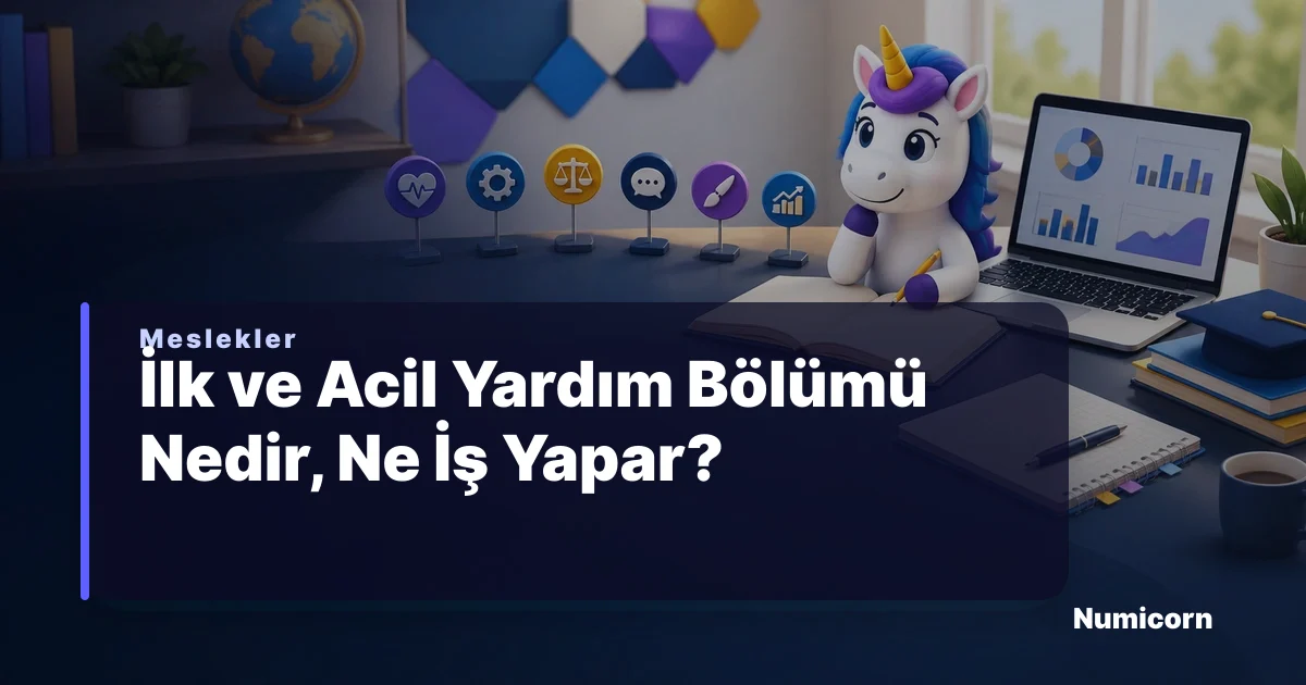 İlk ve Acil Yardım bölümü ve meslek rehberi