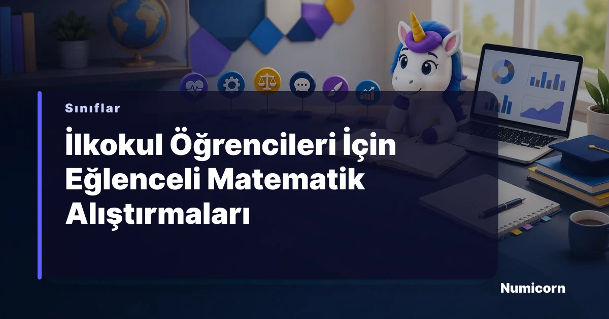 Bir ilkokul öğrencisinin matematik problemlerini çözerken mutlu olduğu bir an.