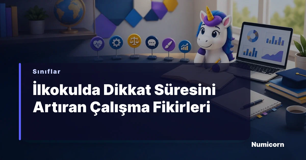 İlkokul öğrencisinin masasında ders çalışırkenki odaklanmış hali
