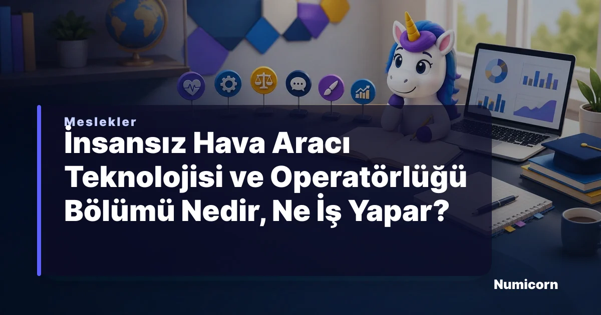 İnsansız Hava Aracı Teknolojisi ve Operatörlüğü bölümü ve meslek rehberi