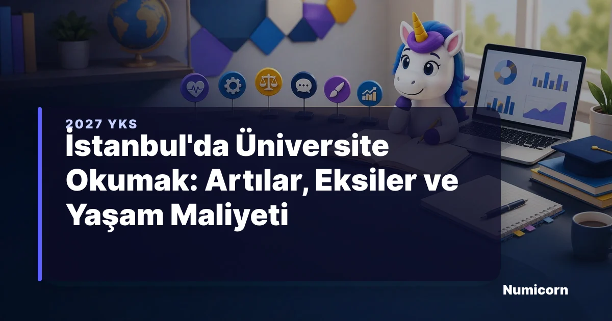 İstanbul'da üniversite okumak artılar eksiler ve yaşam maliyeti 2027 YKS rehberi