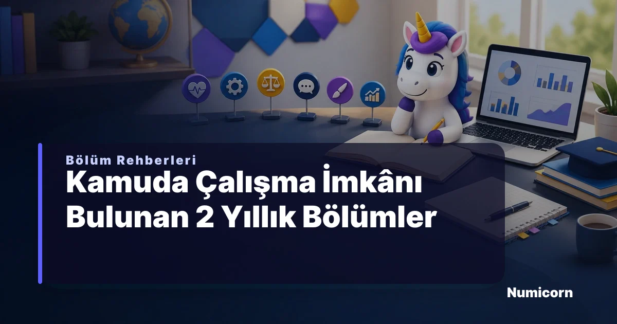 Kamuda çalışma imkânı bulunan 2 yıllık bölümler rehberi görseli