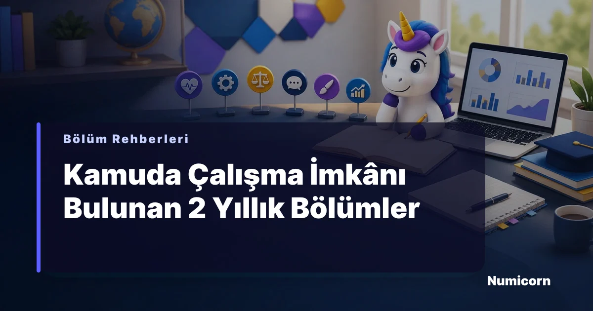 Kamuda çalışma imkanı bulunan 2 yıllık bölümler rehberi