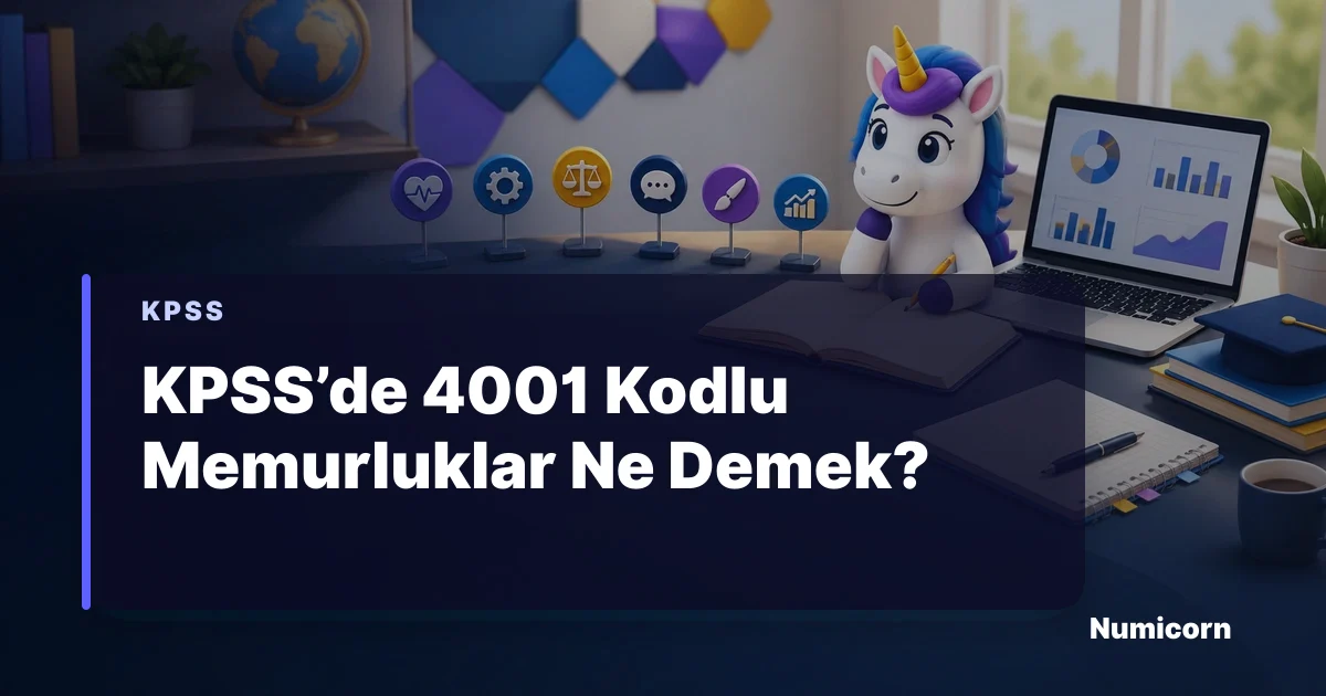KPSS 4001 kodlu memurluklar ve P3 tercih rehberi
