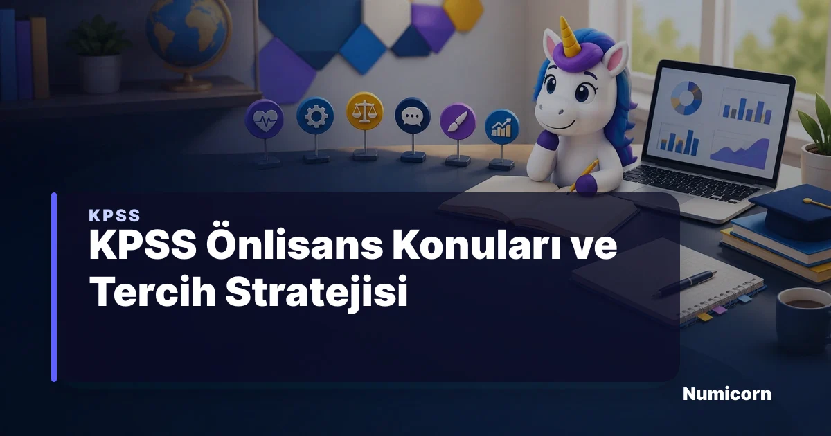KPSS Önlisans Konuları ve Tercih Stratejisi